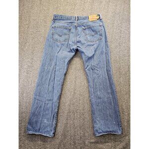 Levi 501 Jeans Mens Size 36x32 Blue Medium Wash Button Fly (Act: 34x29)